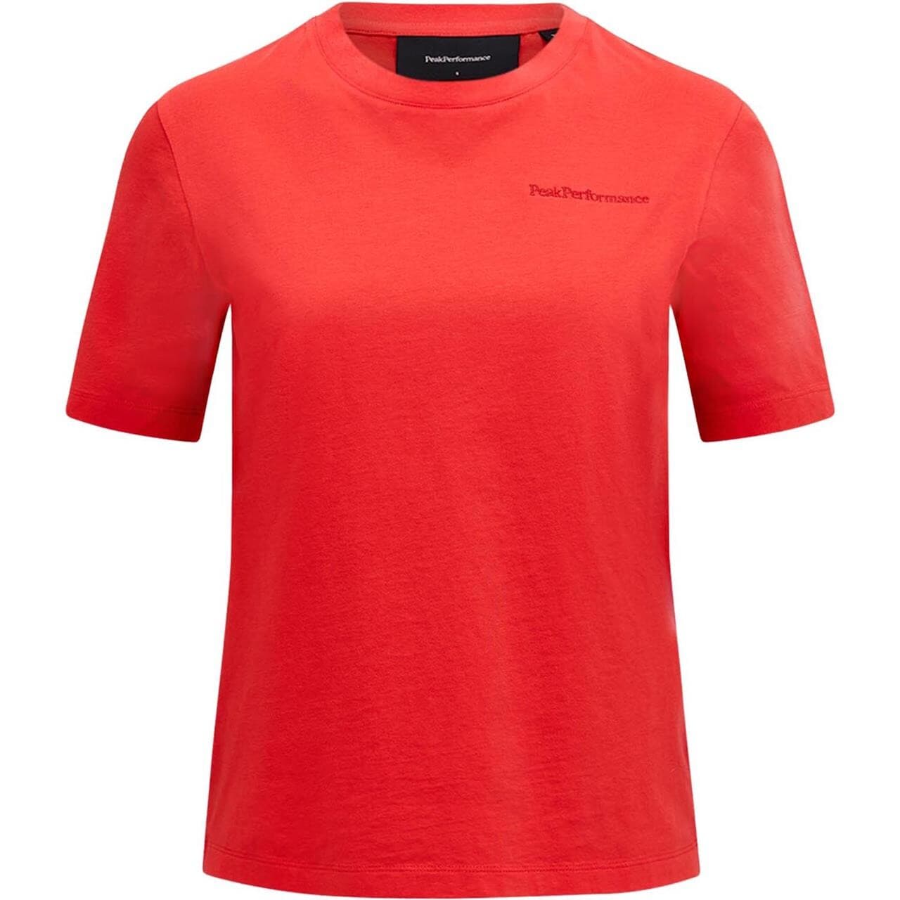 Peak Performance Womens Original Small Logo Tee (Lyserød (BRILLIANT RED) Small)
