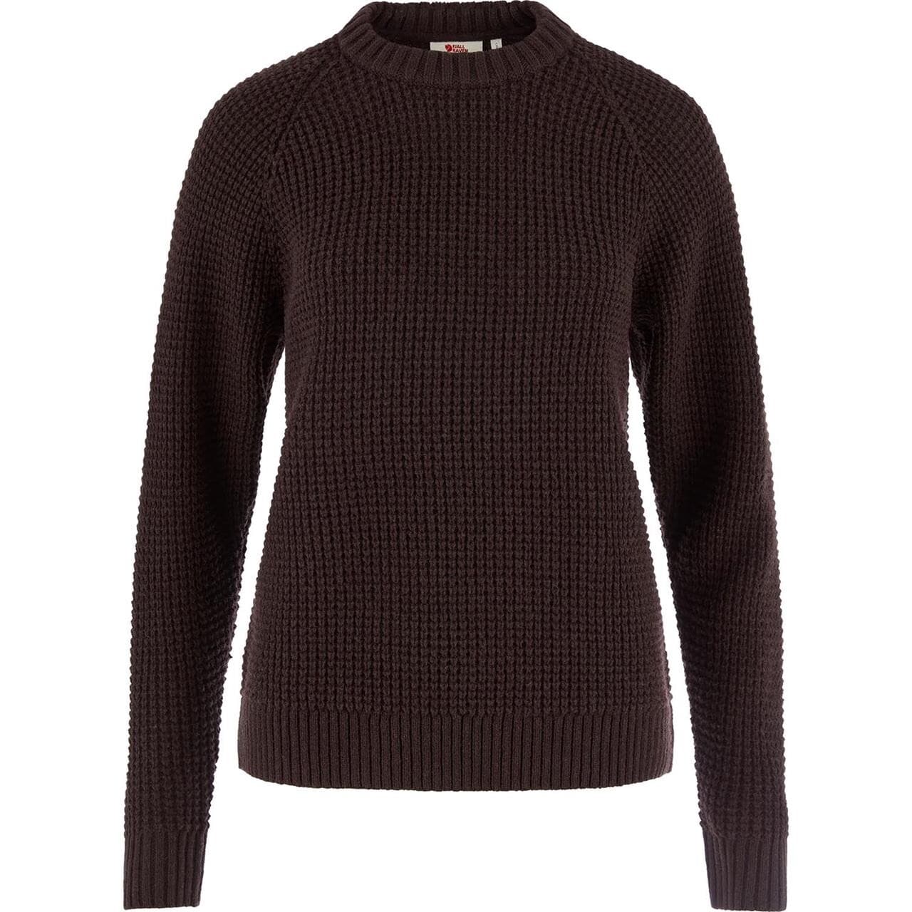 Fjällräven Womens Övik Waffle Knit (Brun (BLACK OAK/294) X-small)