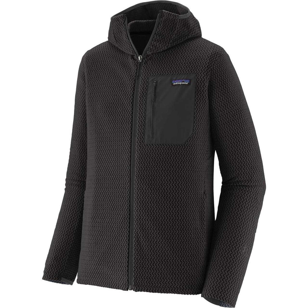 Patagonia Mens R1 Air Full-zip Hoody (Sort (BLACK) Medium)