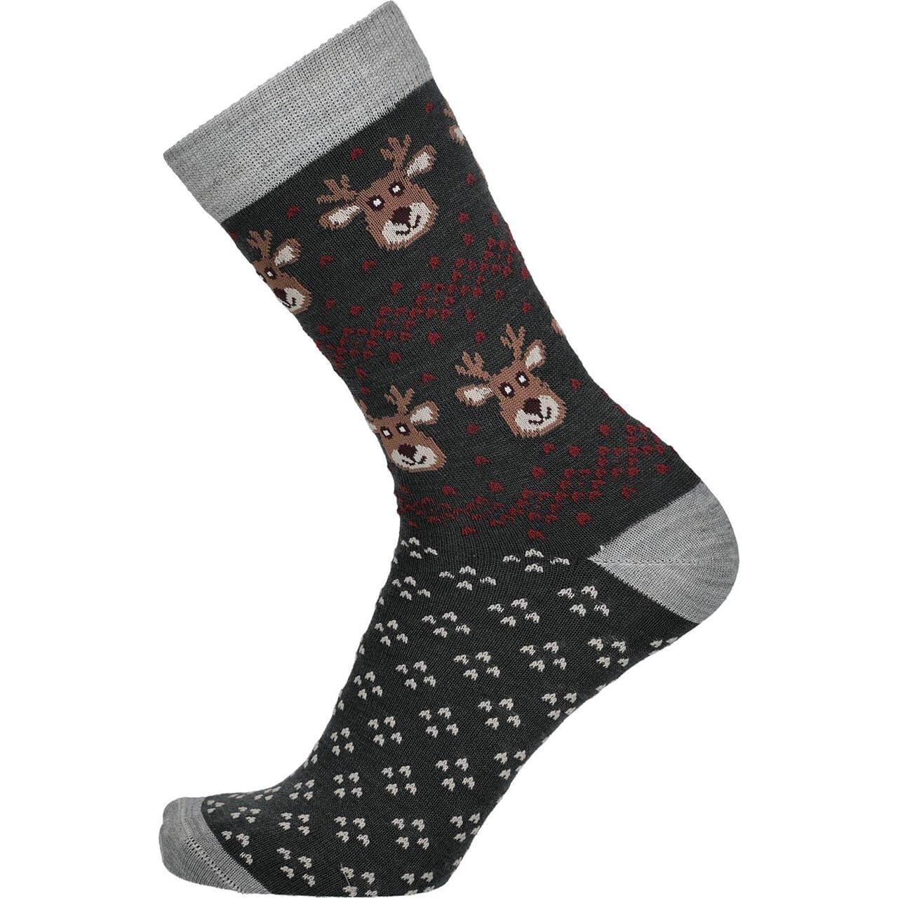 Friluftsland Merino Lifestyle Reindeer Stripe (Grøn (GRAPHITE/GREEN) 43-46)