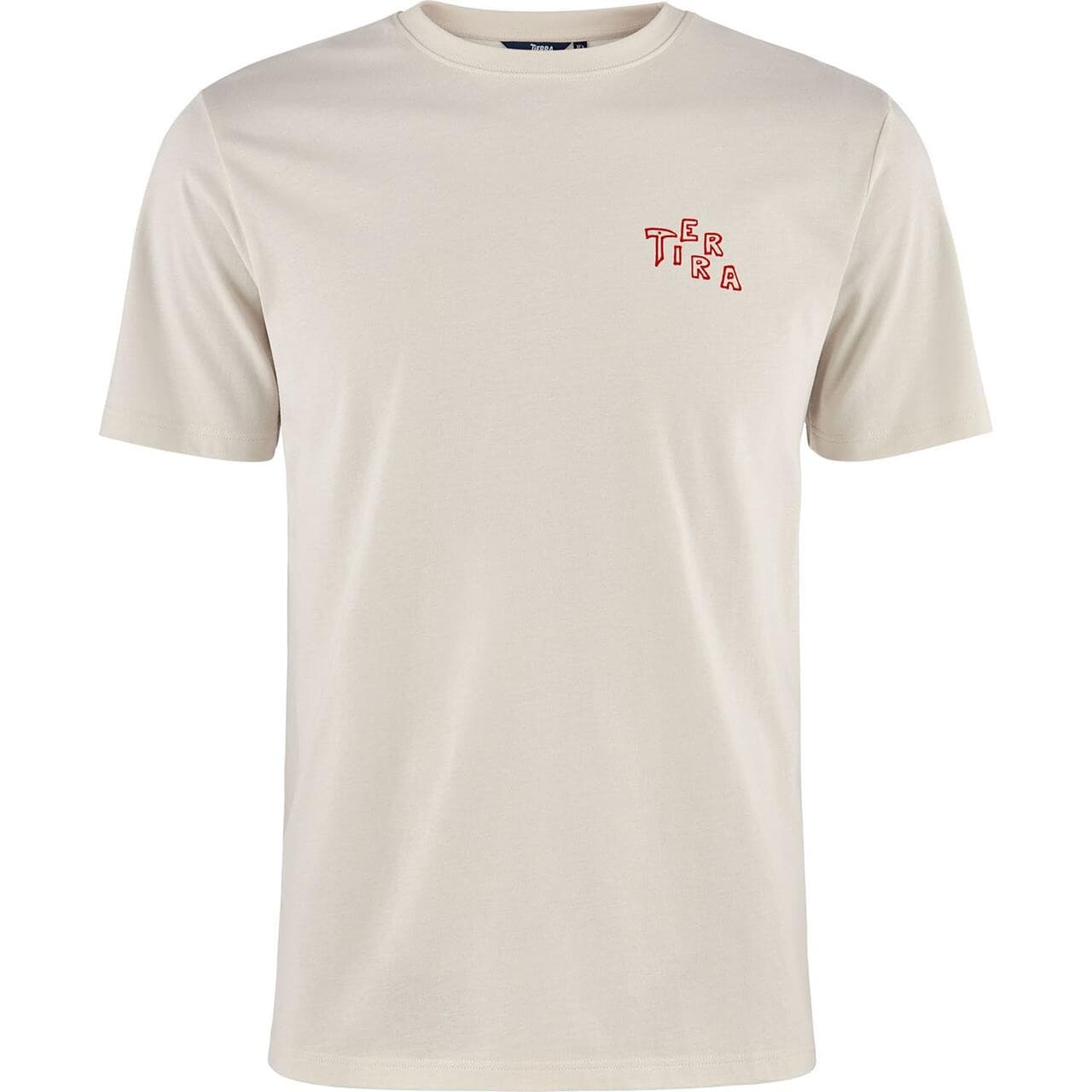 Tierra Mens Organic Cotton Tee K2 Sunset (Grå (CLOUD WHITE) Medium)