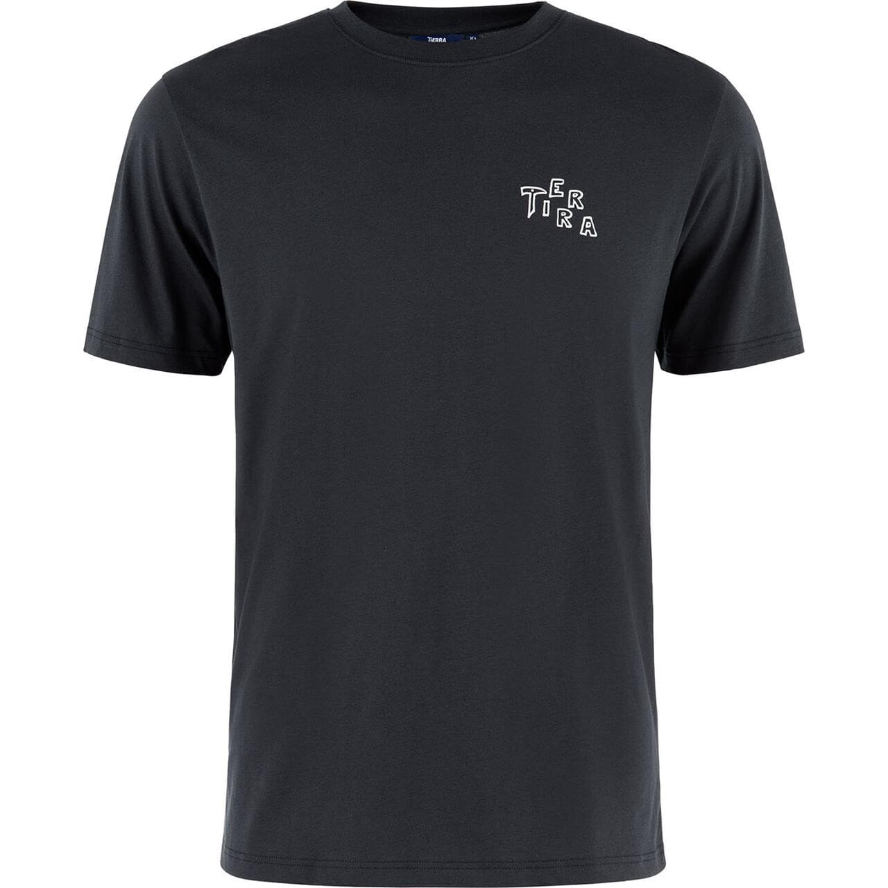 Tierra Mens Organic Cotton Tee K2 Sunset (Sort (SPRING BLACK) Small)