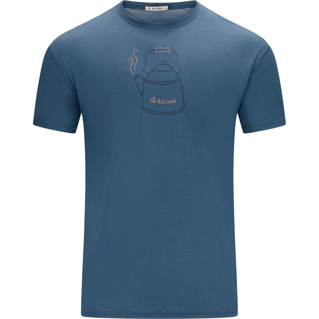 Aclima Mens LightWool 140 Tee Kettle (Blå (BLUE FUSION) XX-large)