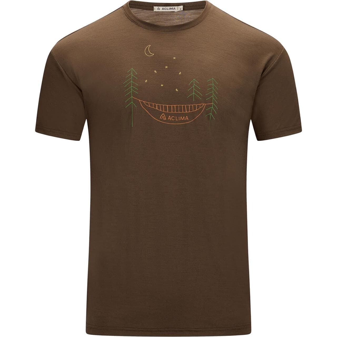 Aclima Mens LightWool 140 Tee Forest (Brun (DARK EARTH) Medium)
