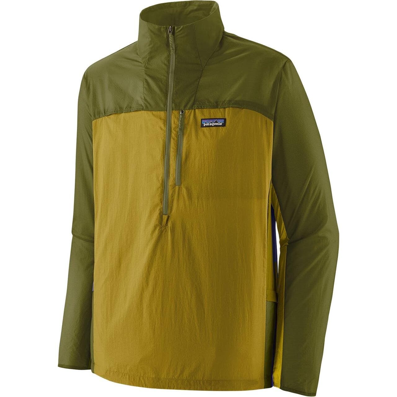 Patagonia Mens Houdini Stash 1/2 Zip P/o (Grøn (BUNDLE GREEN W/GRAZE GREEN) Medium)