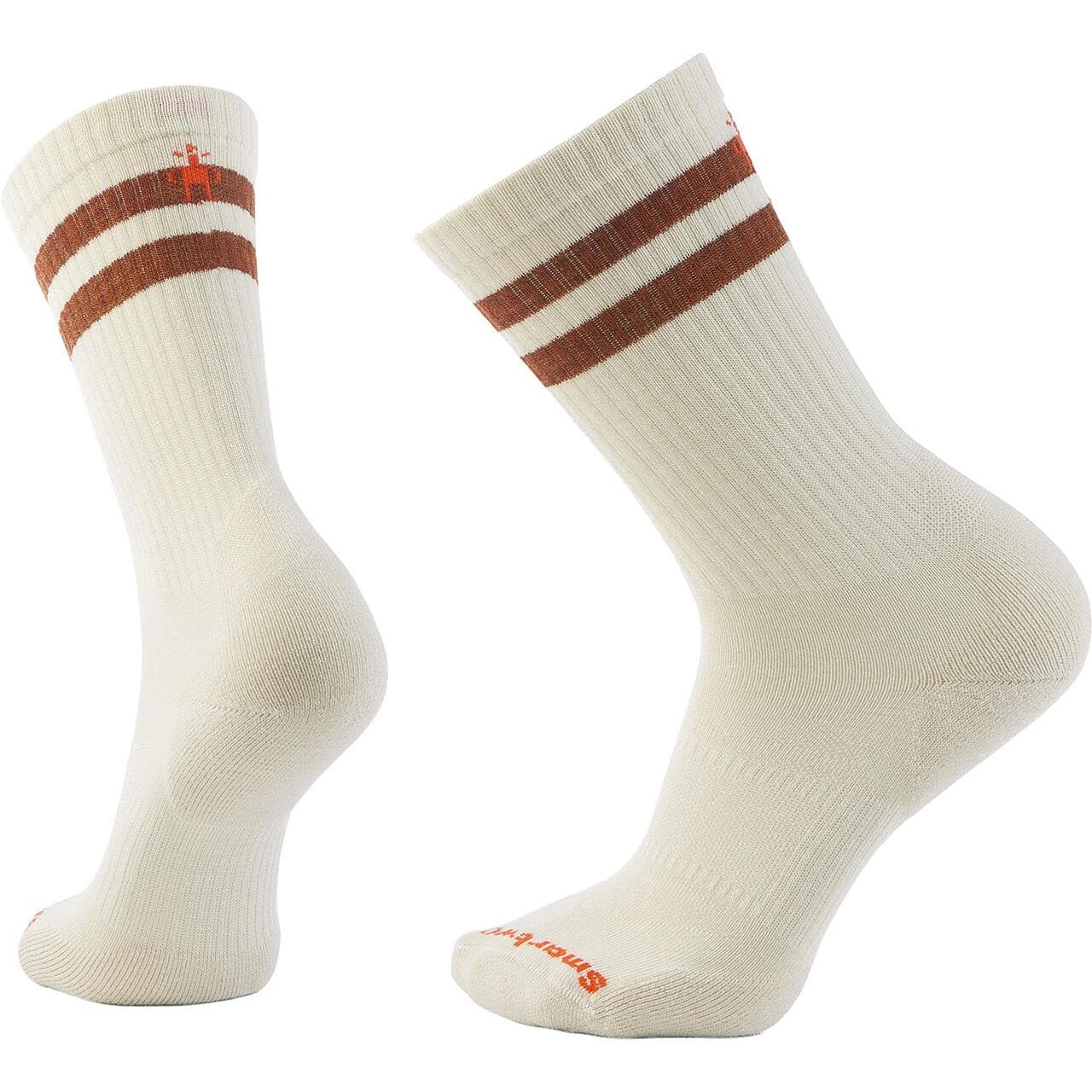 Smartwool Everyday Athletic Striped Crew Socks (Hvid (NATURAL) 46-49)