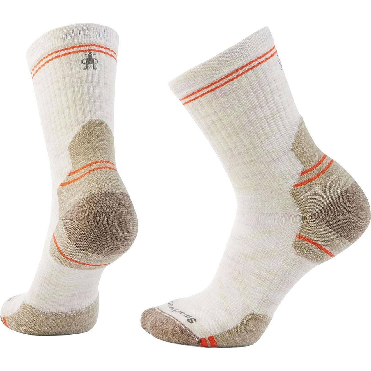 Smartwool Womens Hike Targeted Cushion Mid Crew Sock (Hvid (MOONBEAM) 34-37)