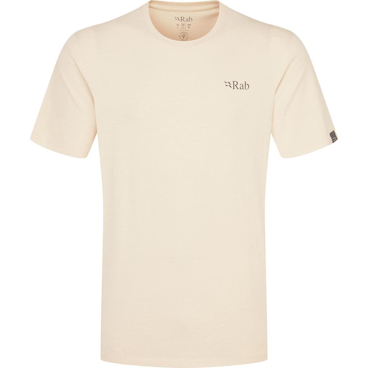 RAB Mens Stance Mountain Peak Tee (Hvid (ECRU) Large)