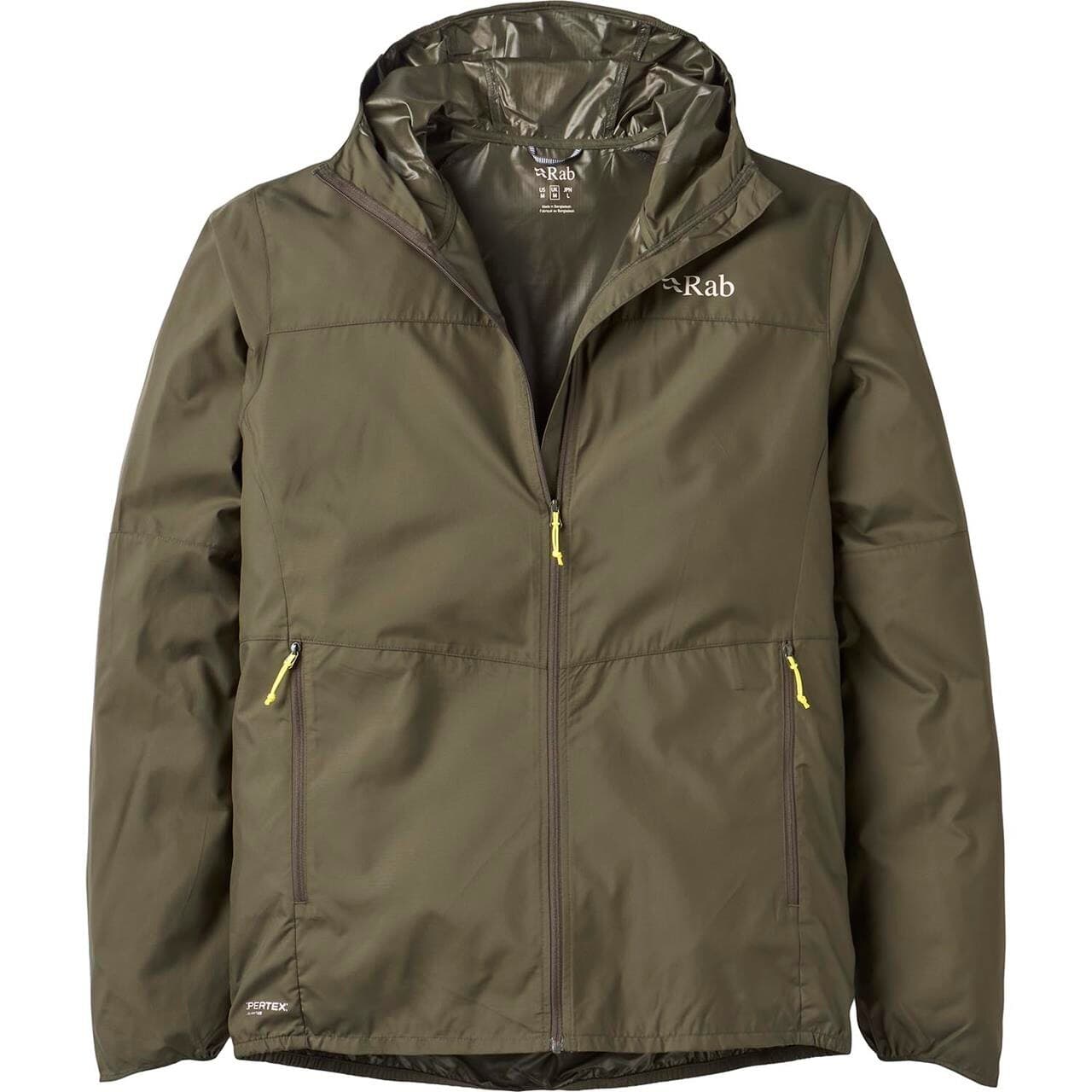 RAB Mens Windgather Hoody (Grøn (ARMY) Medium)