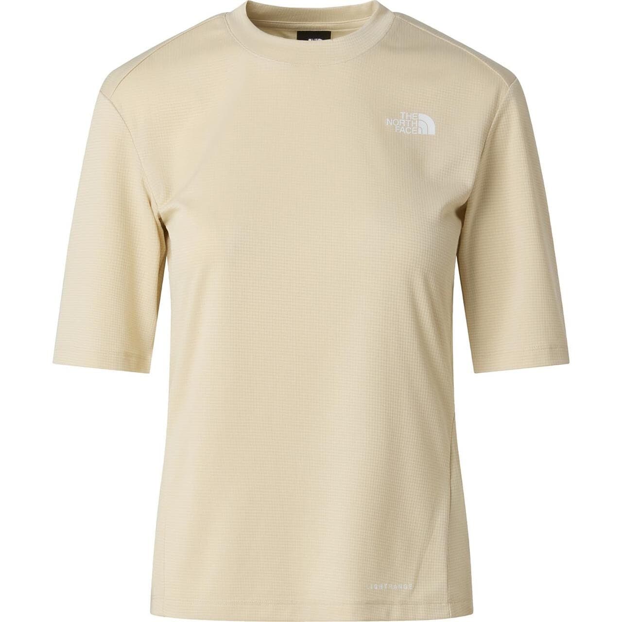 The North Face Womens Shadow Short Sleeve T-shirt (Hvid (DESERT STONE) Small)