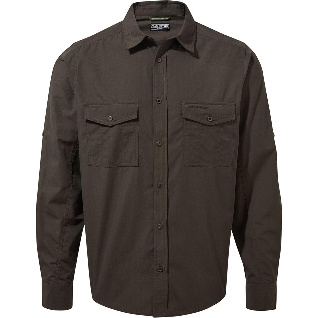 Craghoppers Mens Kiwi Long Sleeved Shirt (Grøn (WOODLAND GREEN) XX-large)