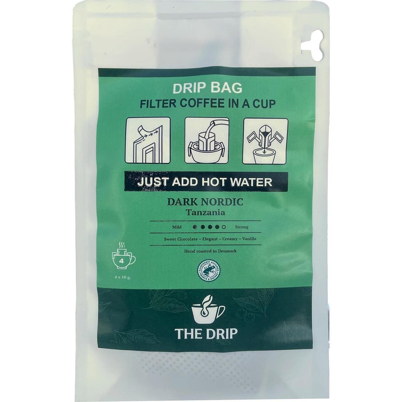 The Drip Coffe Drip Bags, Dark Nordic 10-pak