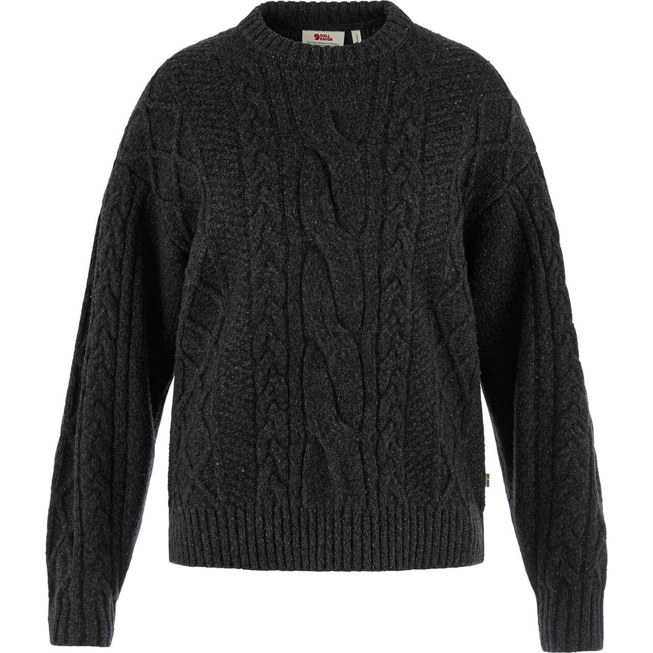 Fjällräven Womens Övik Cable Knit (Sort (BLACK/550) Small)