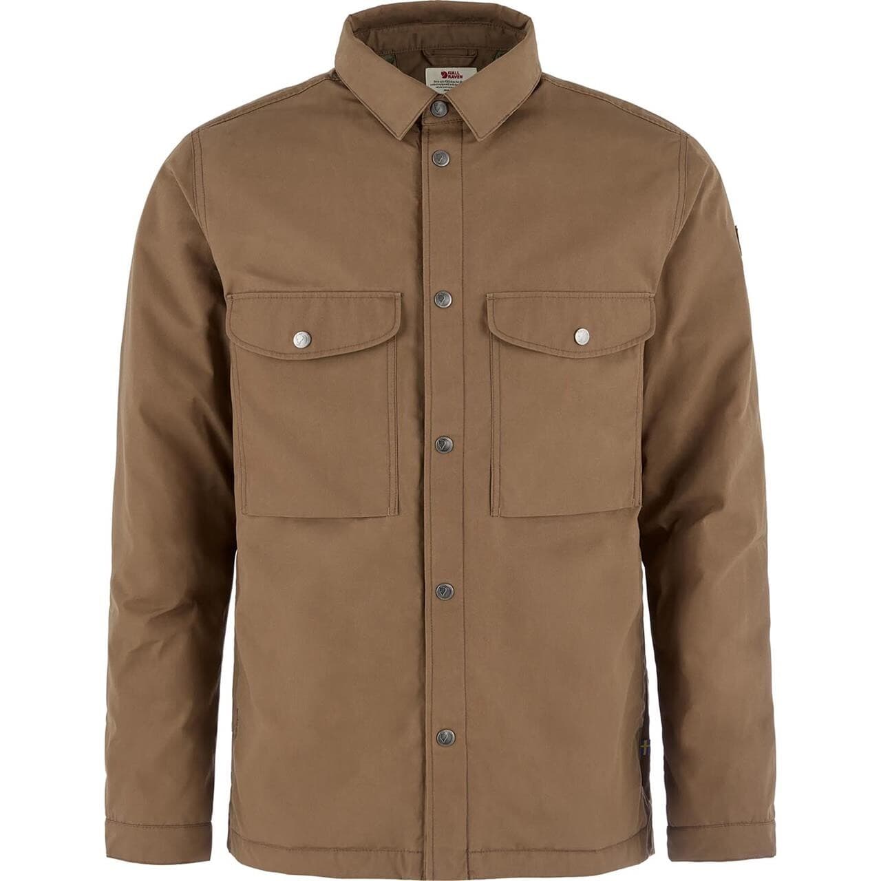 Fjällräven Mens Övik Down Shirt Jacket (Brun (WOOD BROWN/265) Small)