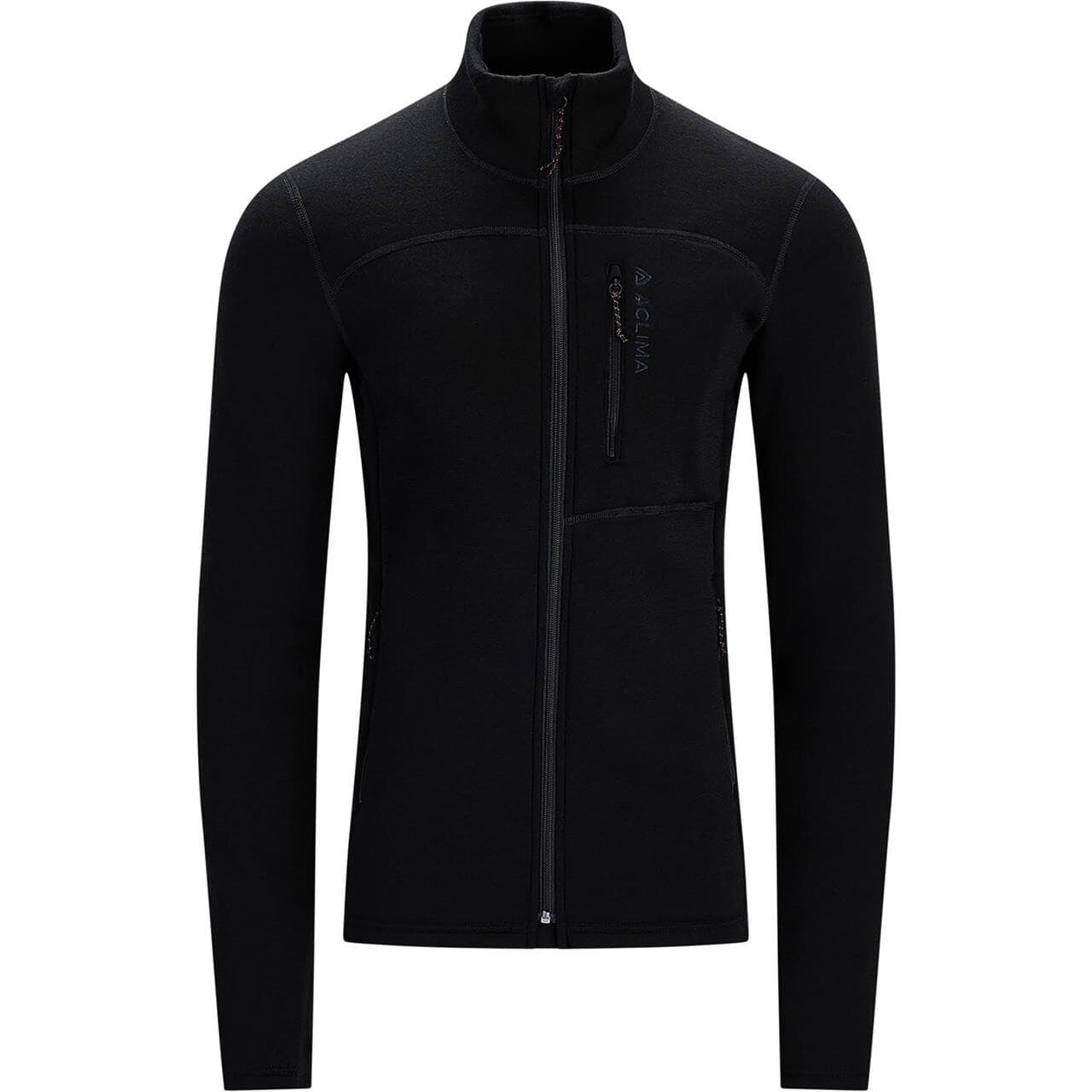 Aclima Mens Fleecewool Jacket (Sort (JET BLACK) X-small)