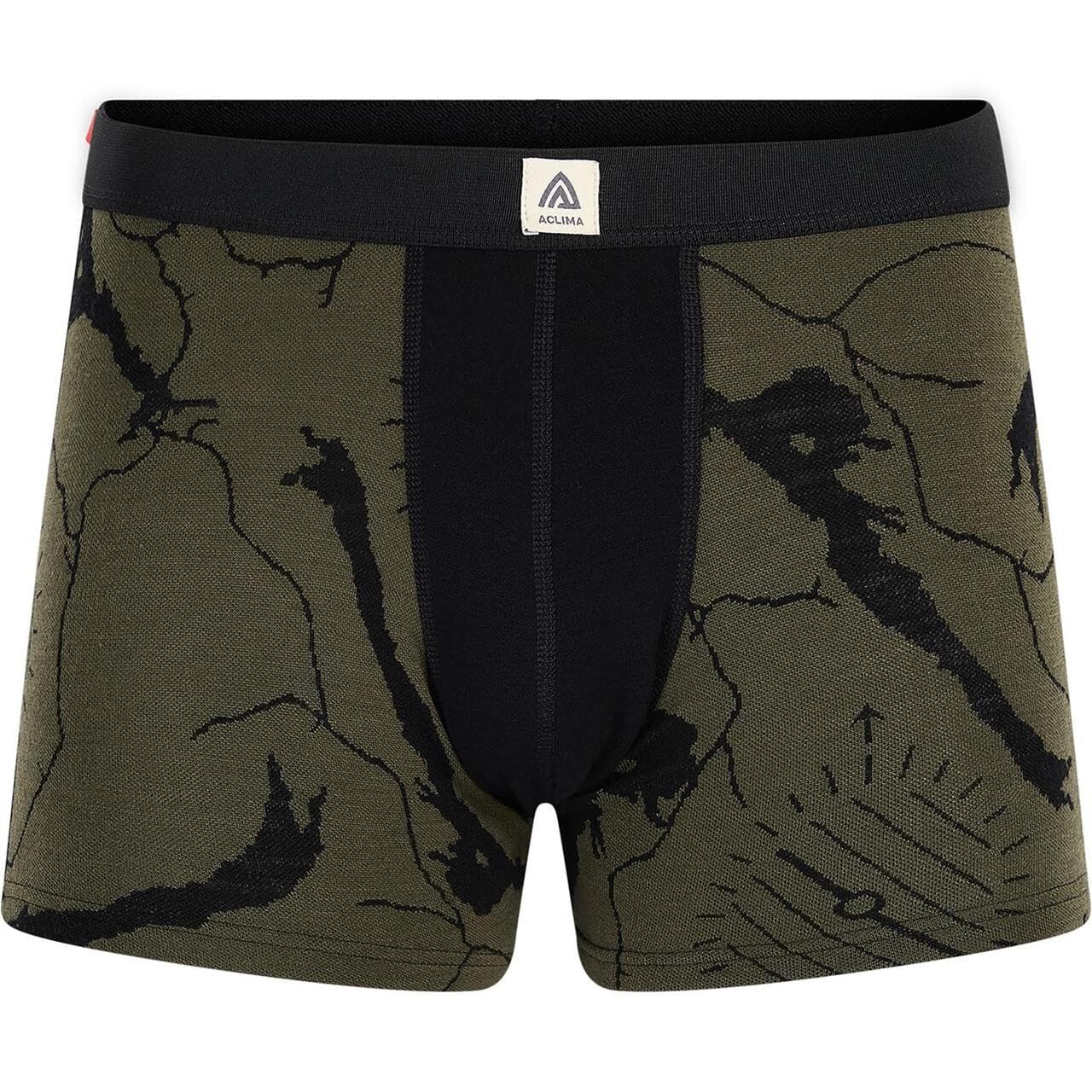 Aclima Mens WarmWool Lars Monsen Boxer (Grøn (TARMAC FEMUNDEN) Medium)