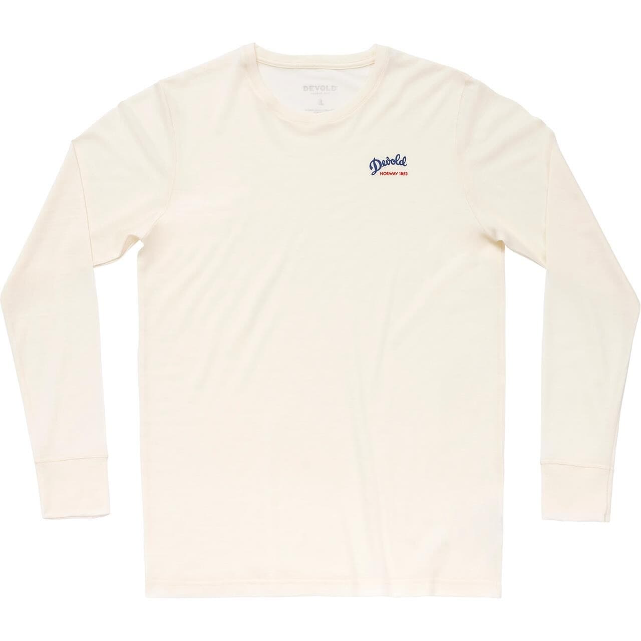 Devold Mens Classic "SCRIPT" L/S (Hvid (WHITE) Small)