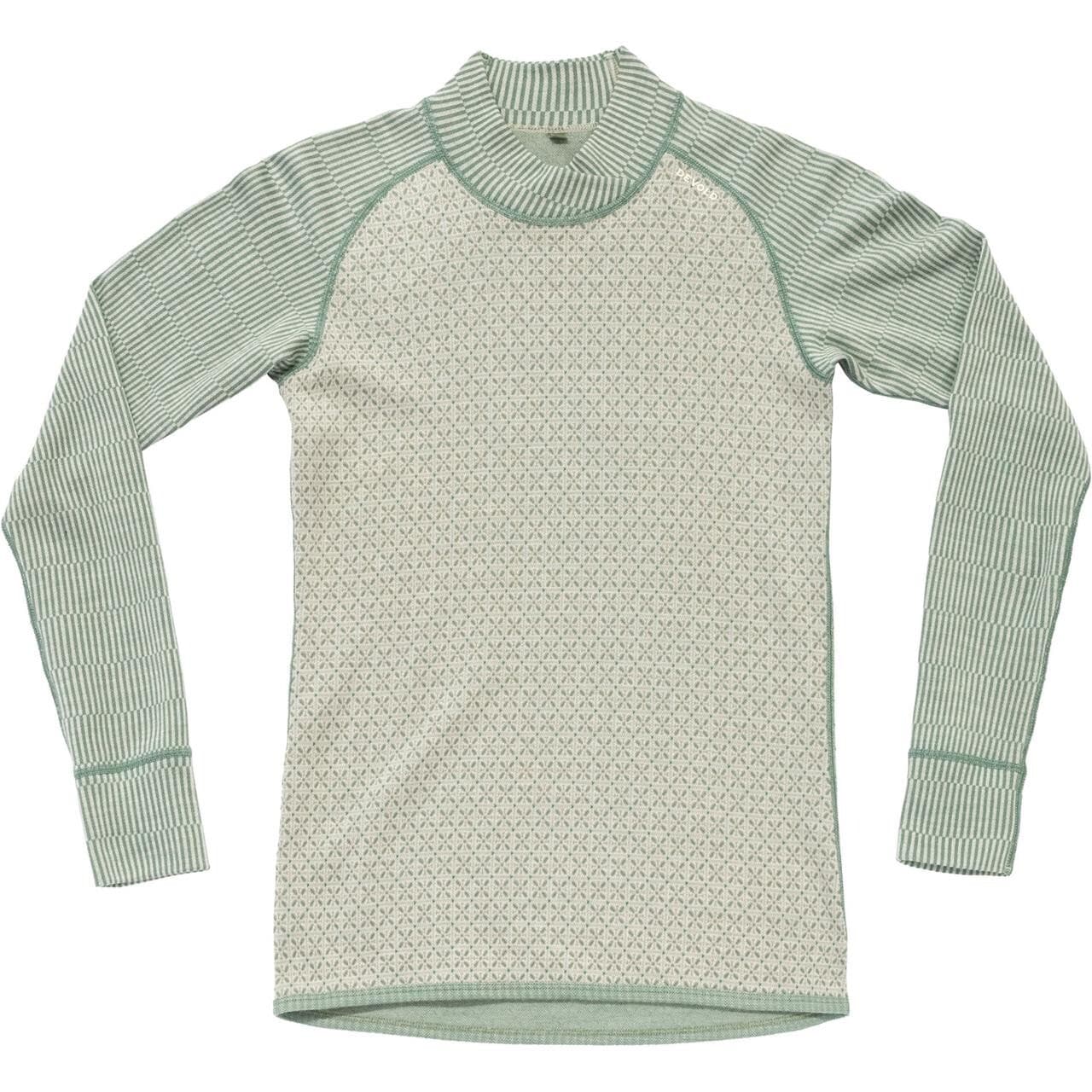Devold Womens Kvitegga Merino 230 Cross Neck (Hvid (RAW WHITE) Large)