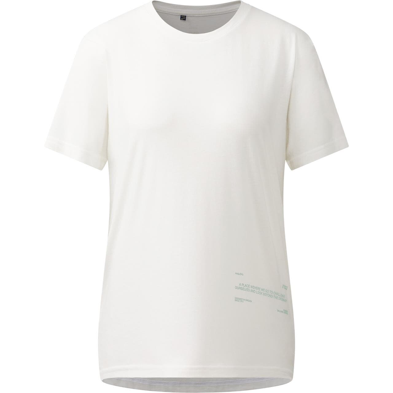 Haglöfs Womens Outsiders Graphic Tee (Hvid (SOFT WHITE) Small)