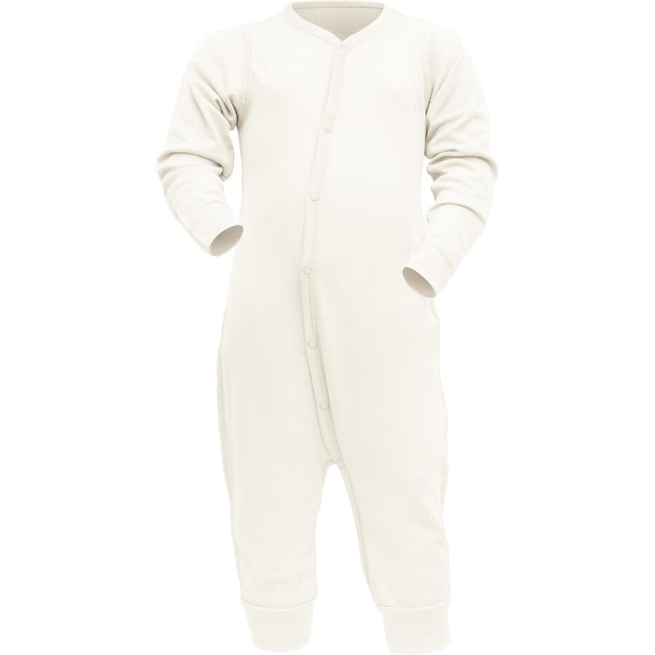 Devold Kids Breeze Merino Sleepsuit Baby (Hvid (OFFWHITE) 60 cm)