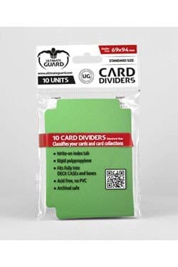 Ultimate Guard Card Dividers (Opdelere) Standard Size green (grÃ¸nne) (10)