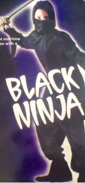 Halloween Costumes - Black Ninja Kostume S