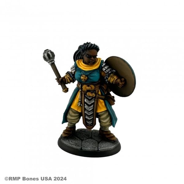 Reaper Bones USA Dungeon Dwellers: Sister Nelia, Cleric - Plastic Miniature