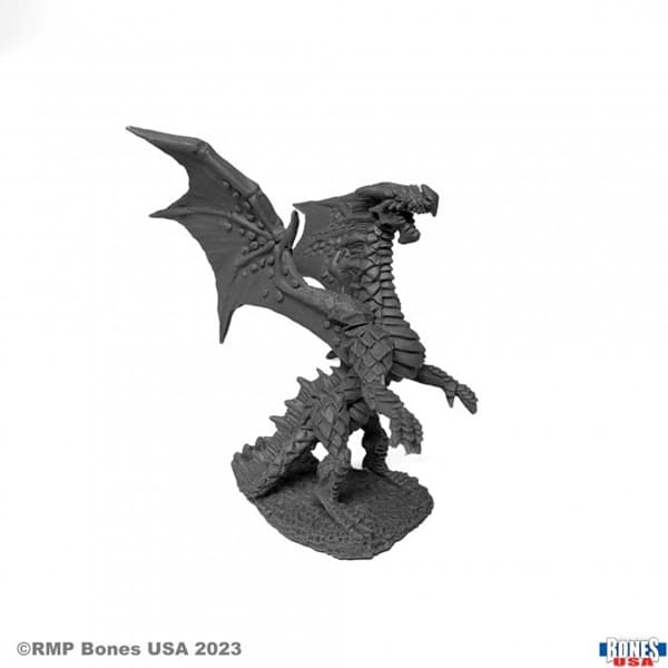 Reaper Bones USA Reaper Legends: Fire Dragon Hatchling - Plastic Miniature