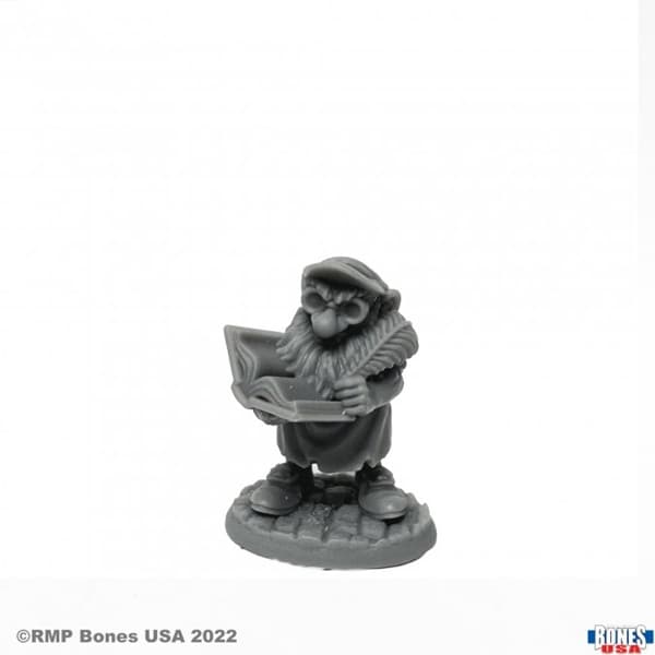 Reaper Bones USA Reaper Legends: Stub, Gnome Accountant - Plastic Miniature