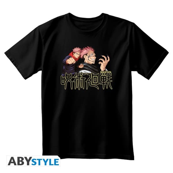 Jujutsu Kaisen - Itadori & Sukuna - Unisex Black-Tshirt - Size: Double XL (XXL)