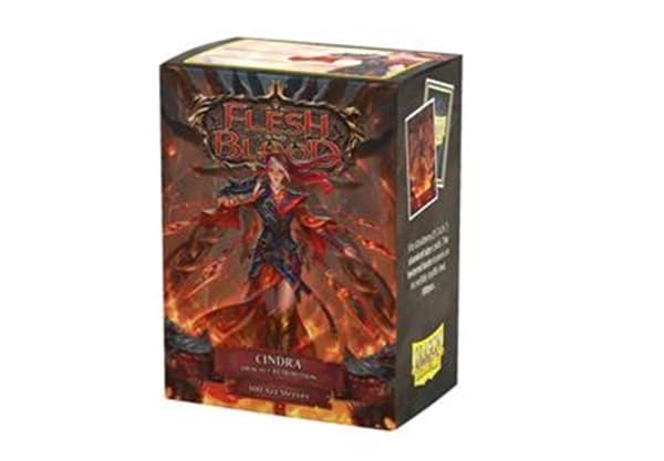 Dragon Shield Deck Protectors - Matte Art Sleeves: Flesh and Blood - The Hunted: Cindra, Dracai of Retribution - 100 lommer - Dragonshield - Sleeves #AT-16146