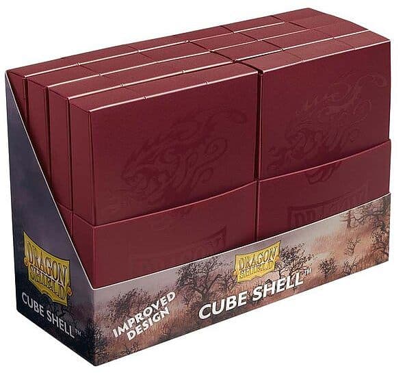 Dragon Shield Cube Shell (Deck Box) - Blood Red - Plads til 8x20 kort i lommer - Dragonshield #AT-30550