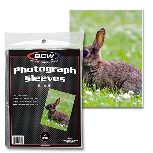 BCW Photo Sleeves 6x8 100 stk. (Passer til Oversize Pokemon-kort)