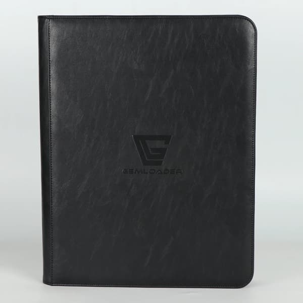 Mappe - Gemloader - Premium 9-Pocket Toploader Binder: Black (Holder 216 kort)