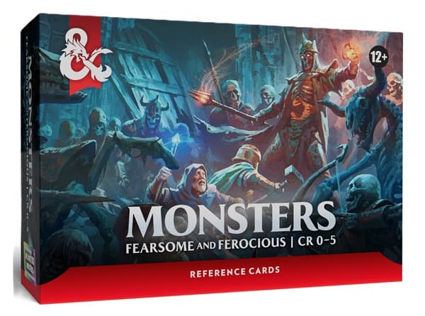 D&D 5.5/5e TilbehÃ¸r - Reference Cards Deck - Monsters: Fearsome and Ferocious (Challenge 0-5) (Trove 8) - Dungeons And Dragons 5th Edition