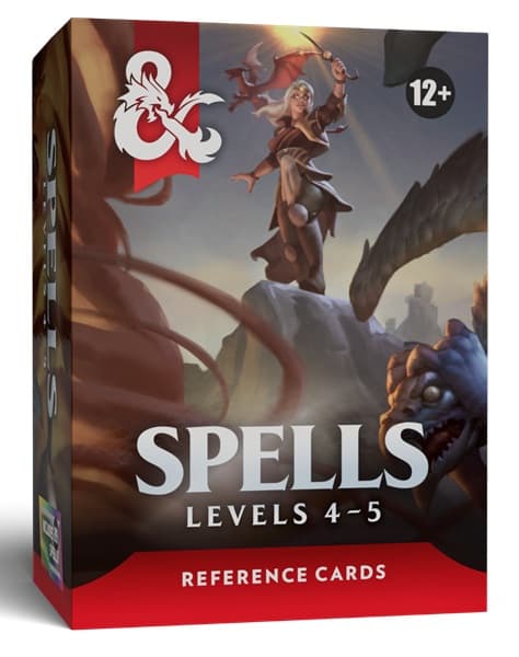 D&D 5.5/5e TilbehÃ¸r - Reference Cards Deck - Spells: Levels 4-5 (Trove 3) - Dungeons And Dragons 5th Edition