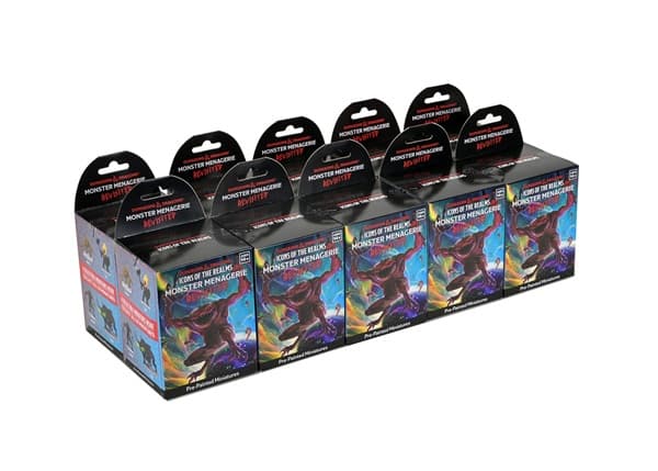 D&D - Fantasy Miniatures - Icons Of The Realms: Monster Menagerie Revisited - Booster Brick (40 Figurer)
