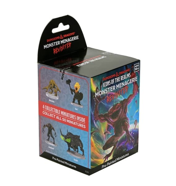 D&D - Fantasy Miniatures - Icons Of The Realms: Monster Menagerie Revisited - Booster Pack (4 Figurer)