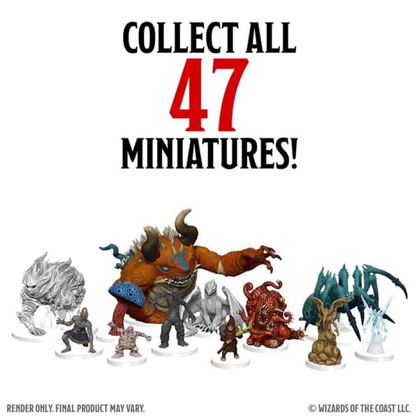 D&D - Fantasy Miniatures - Icons Of The Realms: Monster Manual Collection 2 - Booster Pack (4 Figurer)