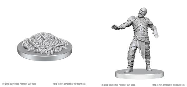 D&D Dungeons & Dragons - Nolzur's Marvelous Miniatures: Swarm of Rot Grubs & Rot Grub Victim #WZK90855