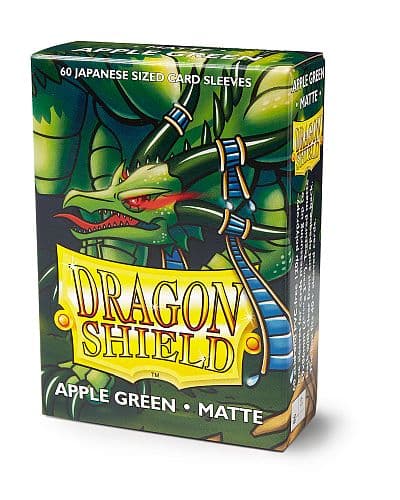 Dragon Shield Small/Japanese Size Deck Protectors - Matte: Apple Green (GrÃ¸n) - 60 lommer - Dragonshield (Yugioh) - Sleeves #AT-11118