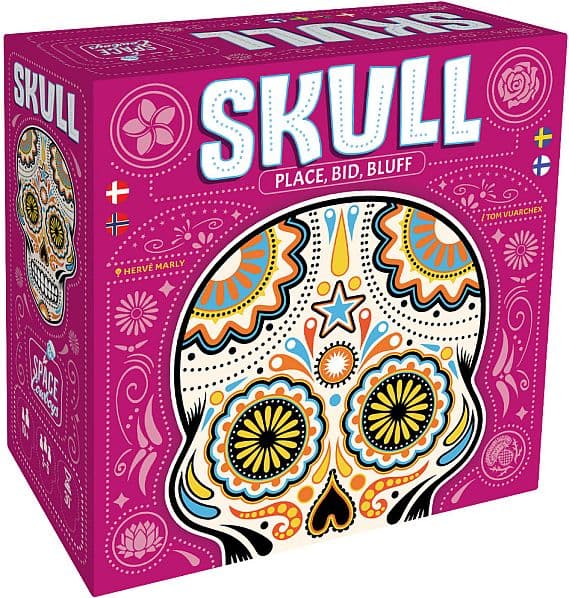 Skull (Dansk) - Bluffing Card Game (Gringo, Skull & Roses) (Asmodee)