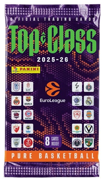 Panini Basketball Top Class: EuroLeague 2025-26 - Booster Pakke - Booster Pack