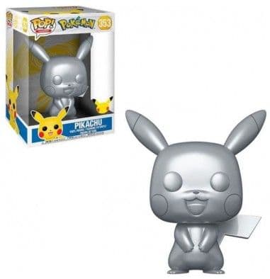 Funko Pop: Pokemon - Pikachu (Silver Chrome) - Figure 25cm