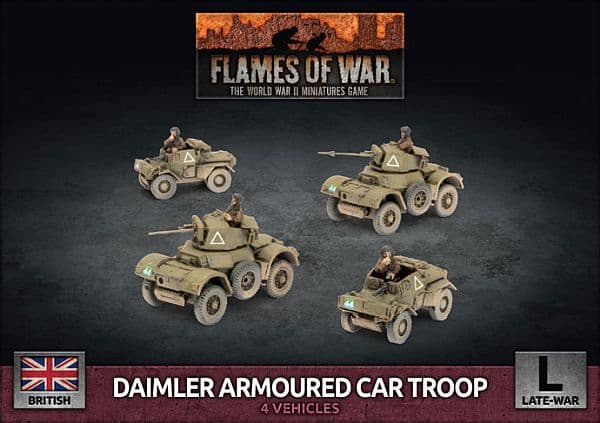 WWII British - Daimler Armoured Car Troop (Box)