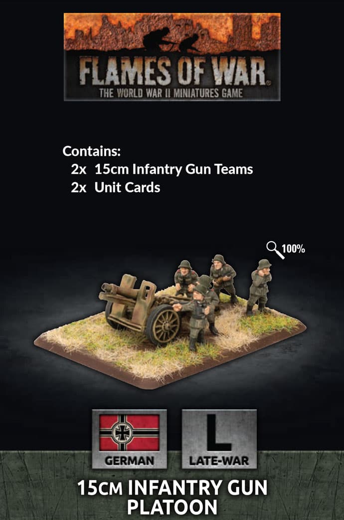 WWII German - 15cm Infantry Gun Platoon (x2)