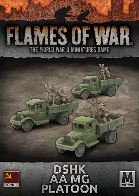 WWII Soviet -  DSHK AA Platoon (x3)