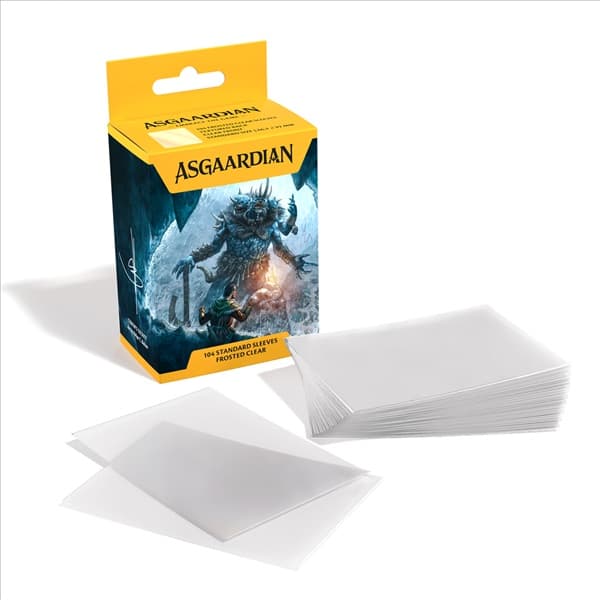 104 lommer! Asgaardian - Standard Sleeves: Frosted Clear - #1100