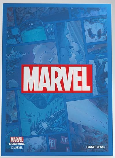 Gamegenic - Marvel Champions Sleeves - Marvel Logo: Blue (50+1 Kortlommer)