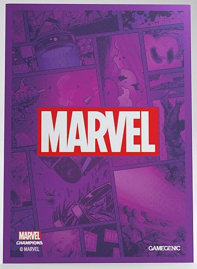Gamegenic - Marvel Champions Sleeves - Marvel Logo: Purple (50+1 Kortlommer)